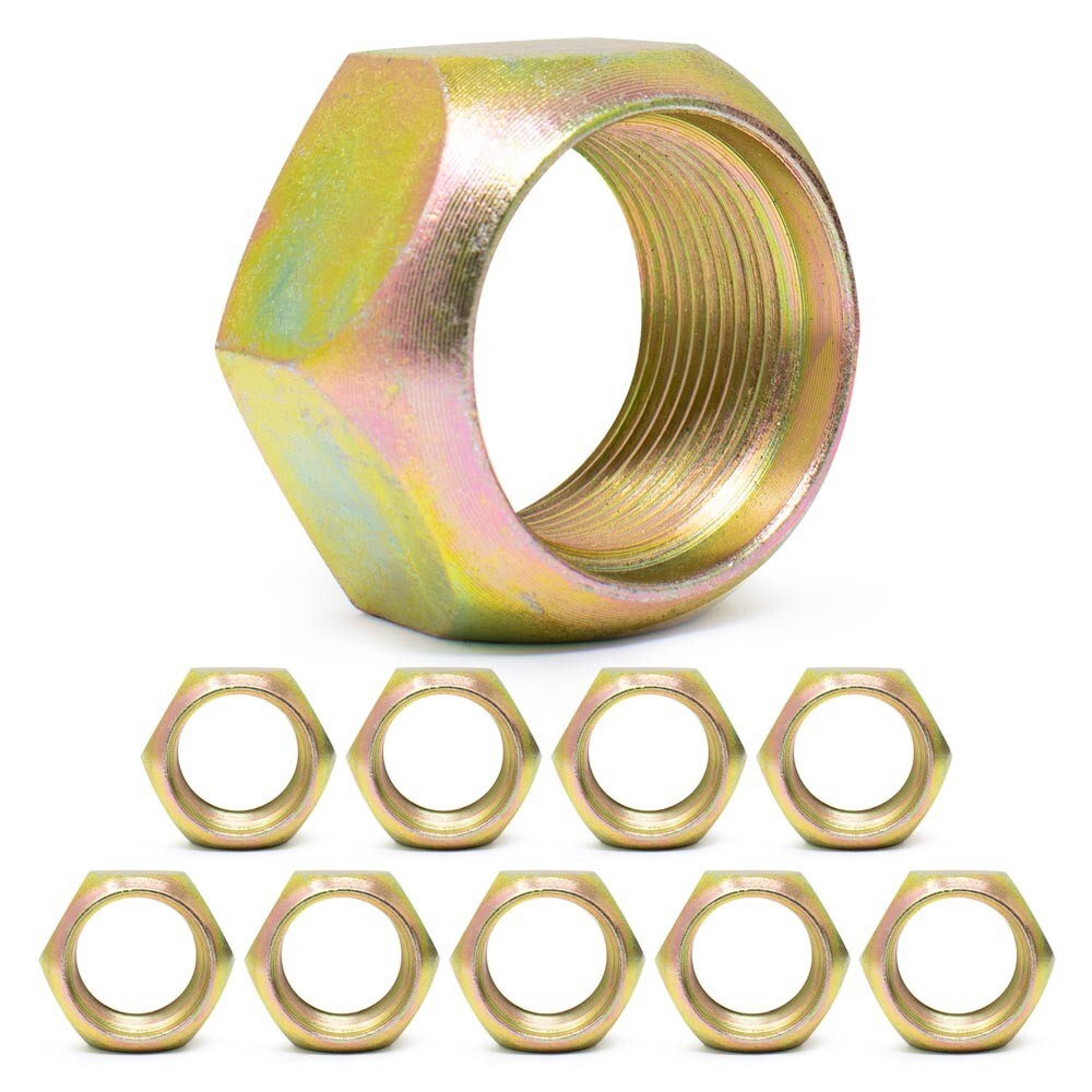 M-127 Stud-Piloted - Budd Wheel Outer Cap Nuts - Left-Hand Thread (10 Pack)
