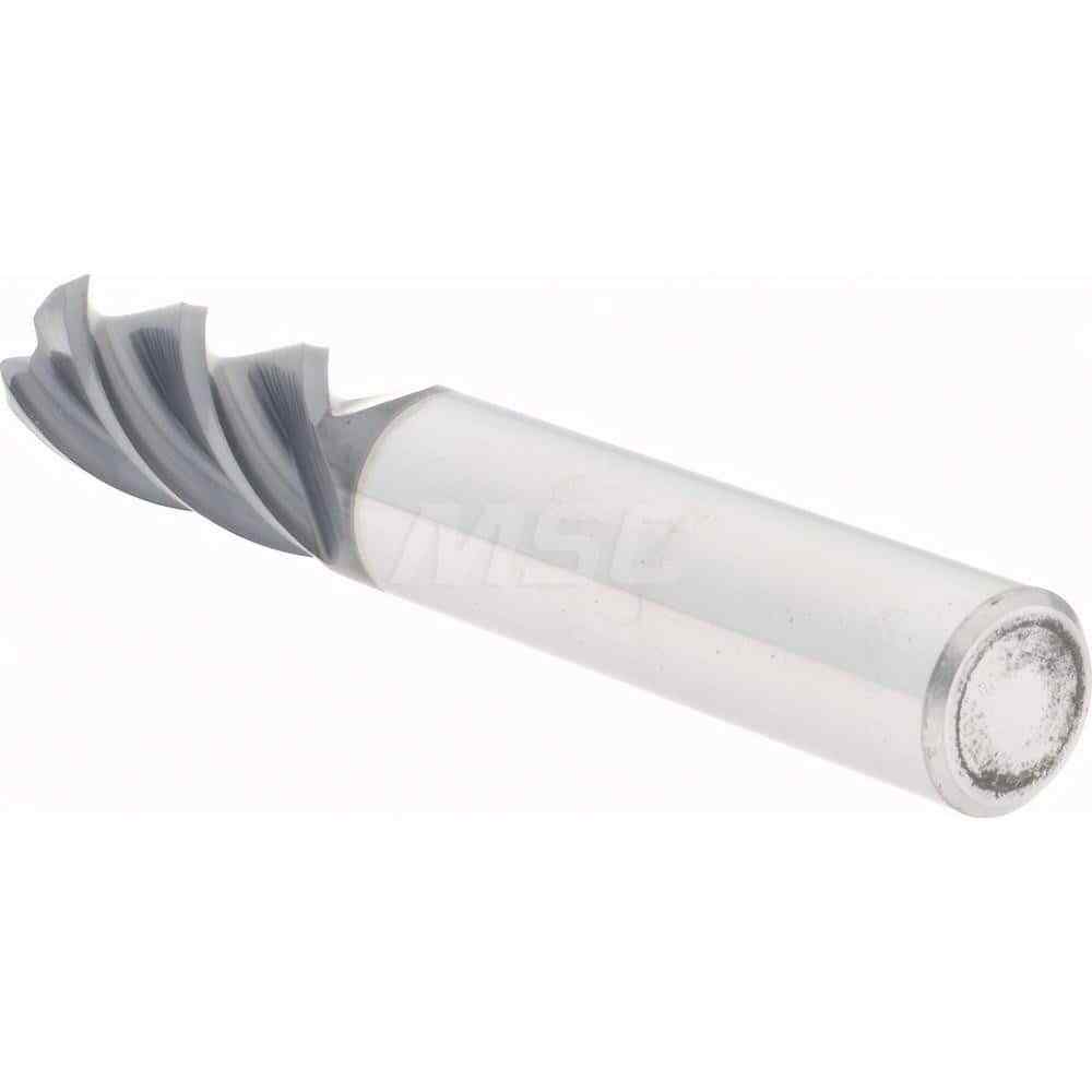 Accupro 3/8" Diam 4 Flute Single End Solid Carbide 1/8" Corner Radius End Mil...
