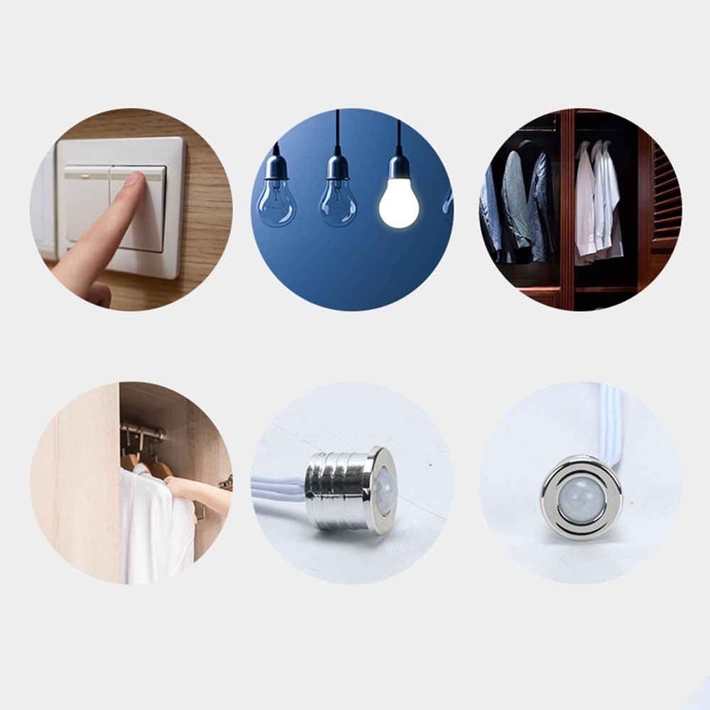 Smart Wardrobe Light with Infrared Motion Sensor and 180?? Sensing Range