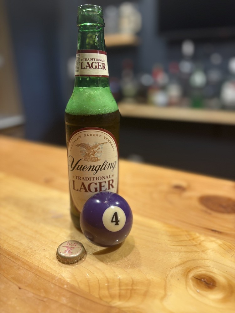 Handcrafted #4 Billiard Ball Bottle Opener