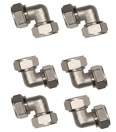 6pk-For MaxLine M8067 Double O Ring Elbow Compression Fitting for 3/4 Inch