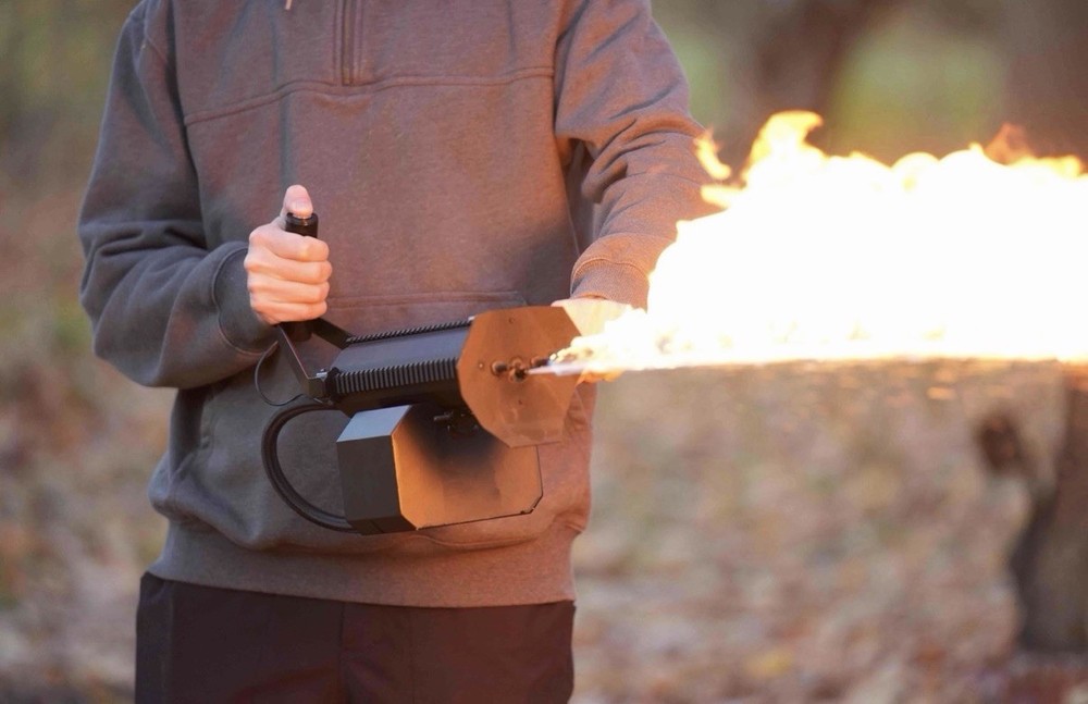 Modular Electric handheld Flamethrower Drones, Robot etc. 30'Range Flame Thrower