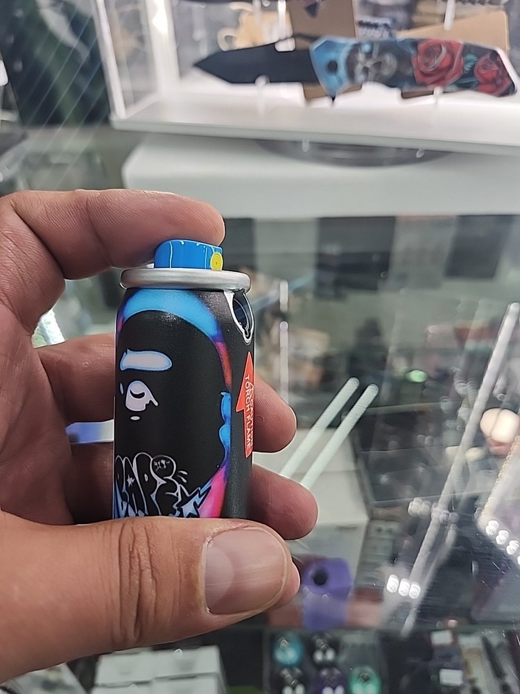 Techno Torch Lighter Single Flame SPRAY Refillable Butane