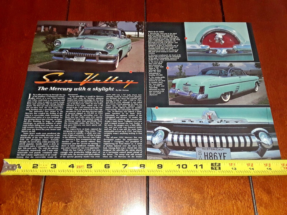 1954 MERCURY SUN VALLEY ORIGINAL 1995 ARTICLE