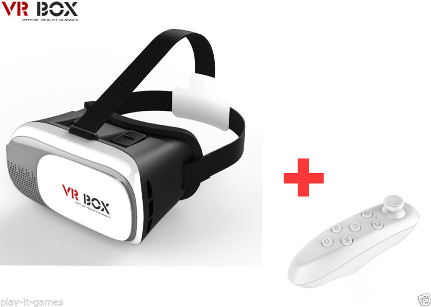 10 VR BOX 2nd Generation Virtual Reality 3D Glasses w/ Bluetooth Control lot