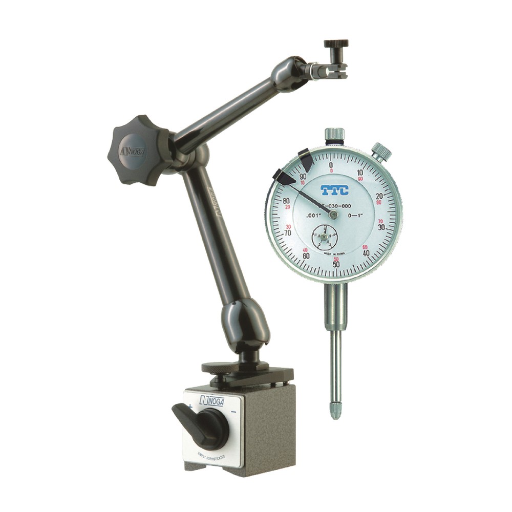 Noga MG10533 Mag Base & TTC 1" Dial Indicator Set