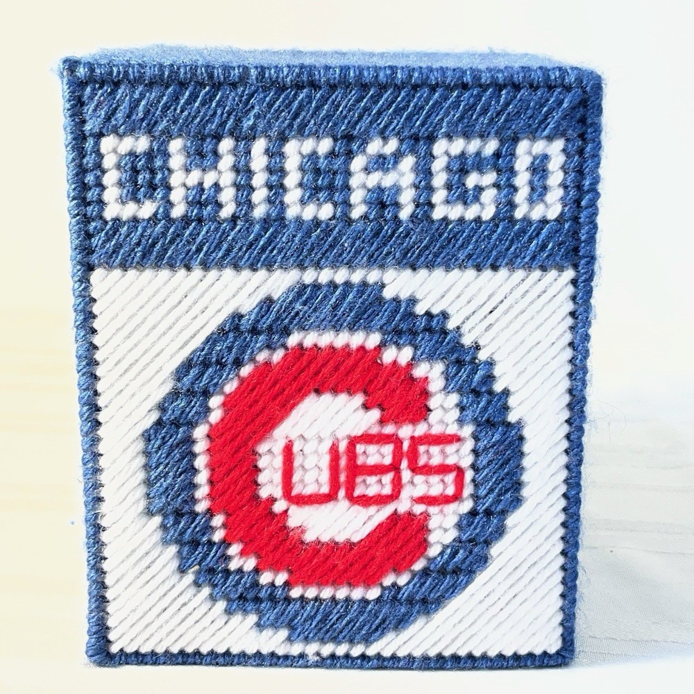 Chicago Cubs Tissue Box Cover Square Handmade