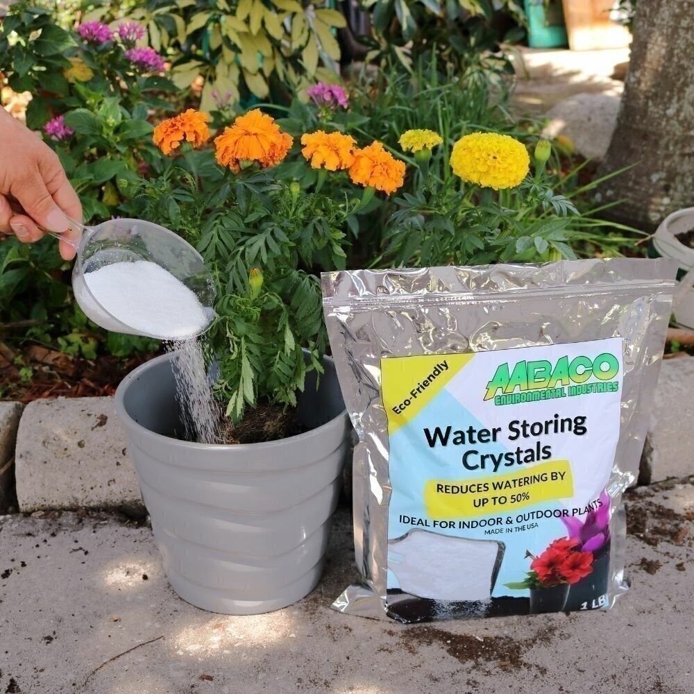 Soil Moisture Water Absorbing Polymer Crystals - 3lb