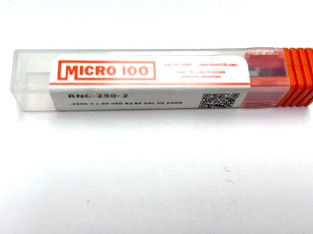 MICRO 100 RNC-250-2 SOLID CARBIDE Engraving Tool 1/4" 90 DEGREE DOUBLE END