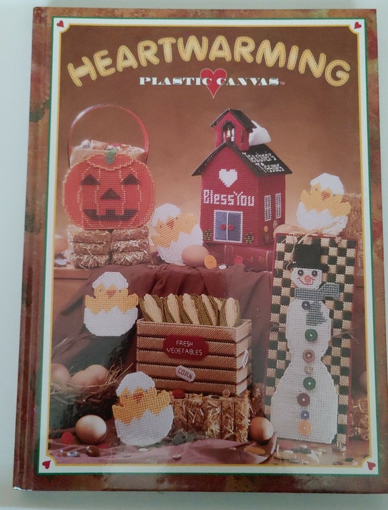 HEARTWARMING PLASTIC CANVAS. Many fun and decorative projects. Great shape!