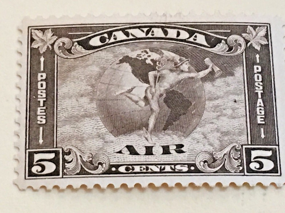 CANADA ISSUED STAMP  #C2 5 cent Air Mail from 1930