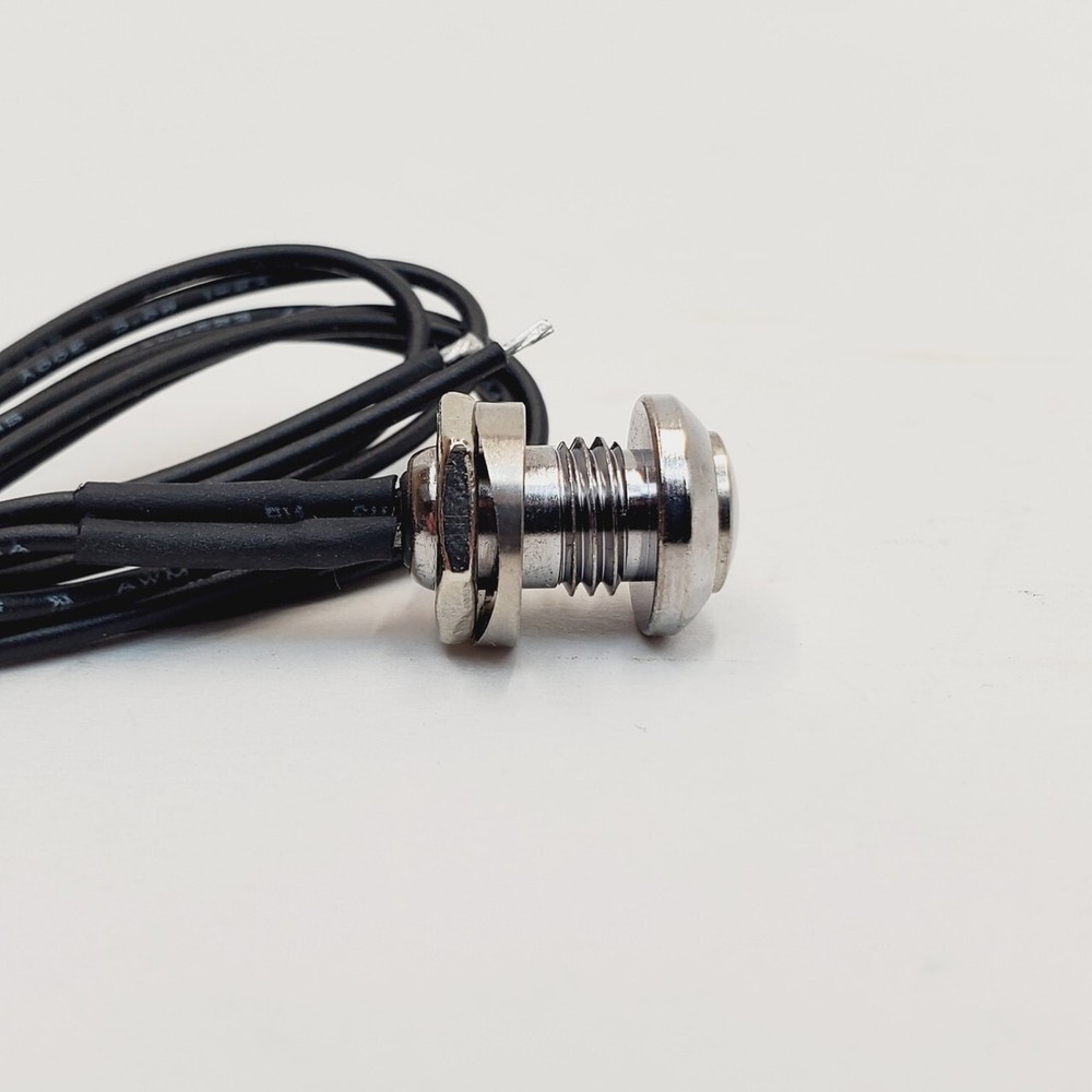 Momentary Push-Button Switch for Motorcycle Handlebars or Flat Surfaces
