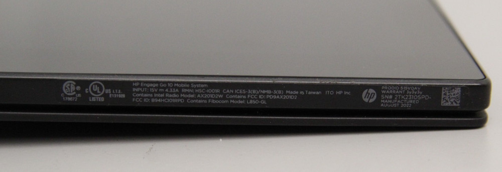 HP Engage Go 10 Mobile Touchscreen System PC