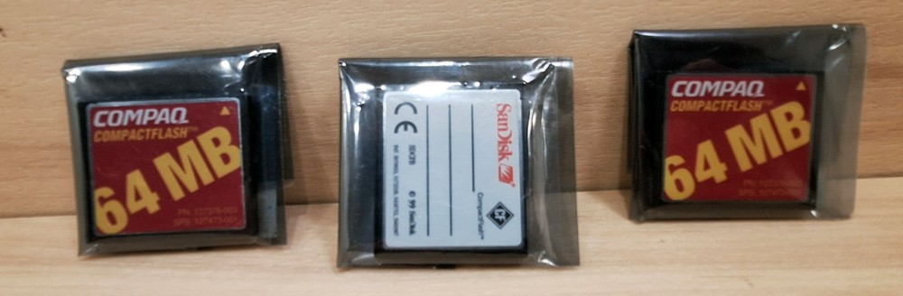 Compaq Flash Memory Card 64 MB CompactFlash Hewlett-Packard 127376-003 Grade A