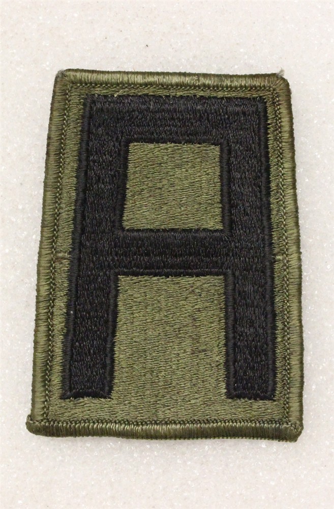 Army Patch: 1st Army - subdued, merrowed edge