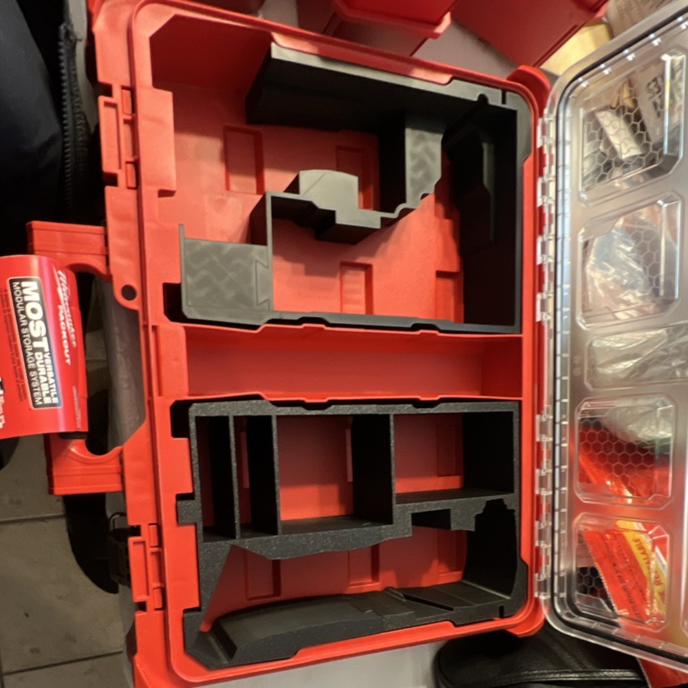 Milwaukee Packout Tool Organizer Red Stackable Foam Inserts Interior Tray