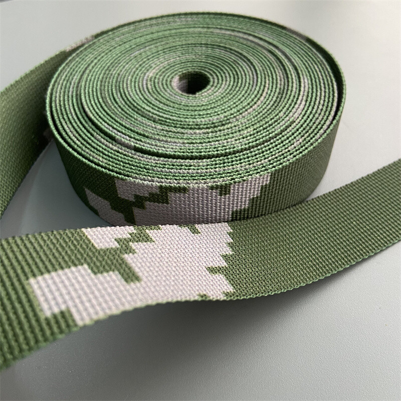 1m Length White Camouflage Webbing Non-elastic Edging Strips 1" Width