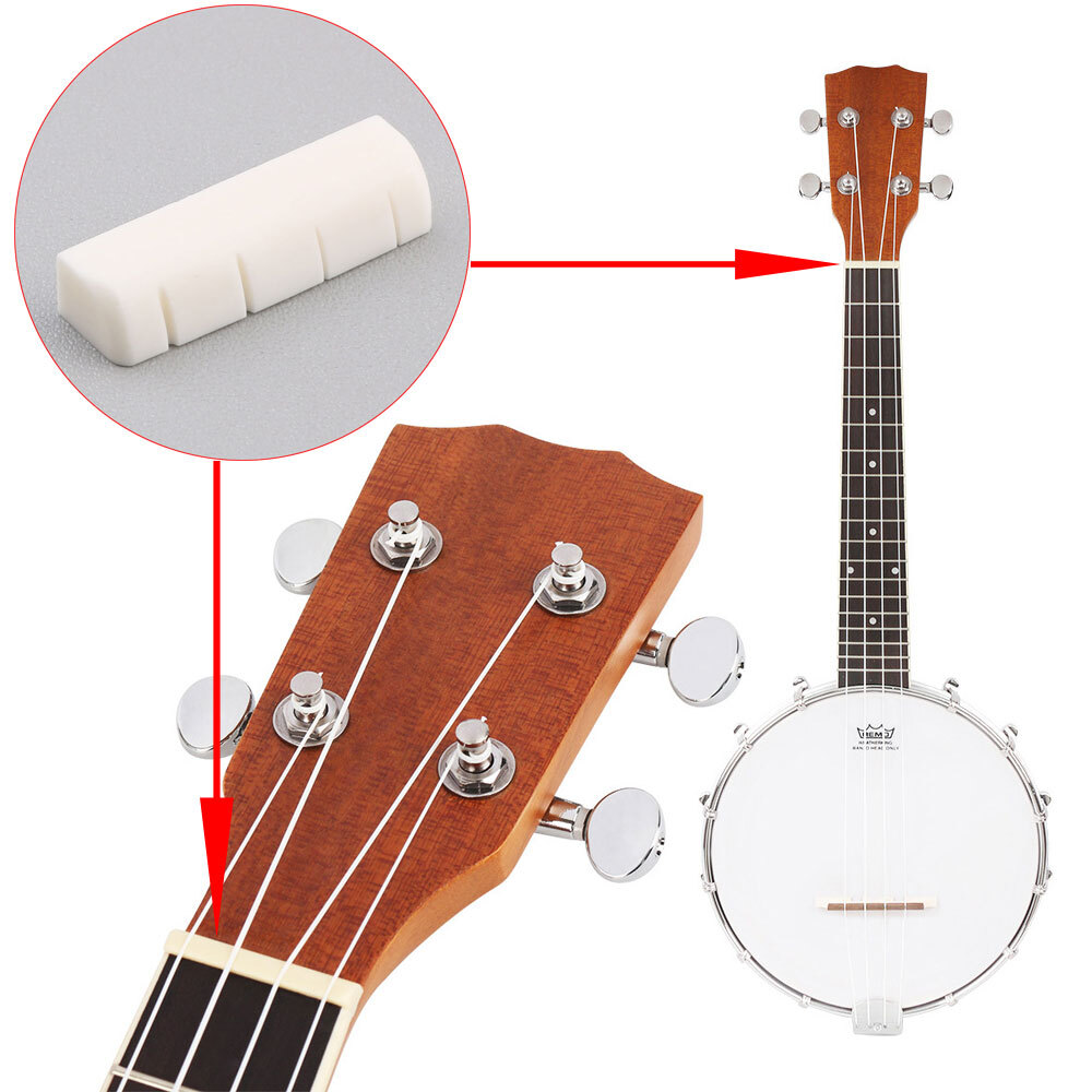 Bone banjo top nut 4 string / 5 string 30mm x6mm x9mm