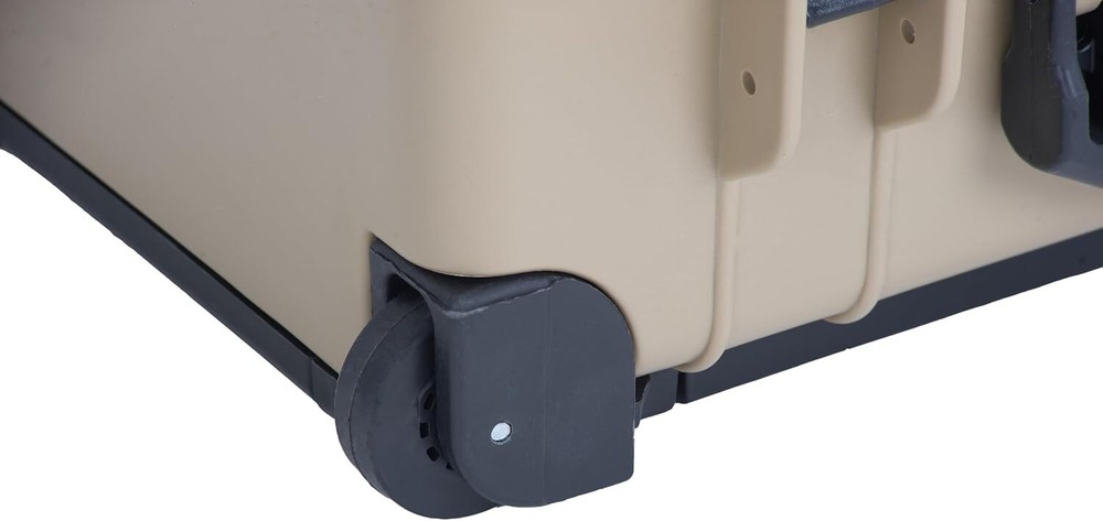 Protective Hard Case with Retractable Handle and Wheels - Waterproof Design