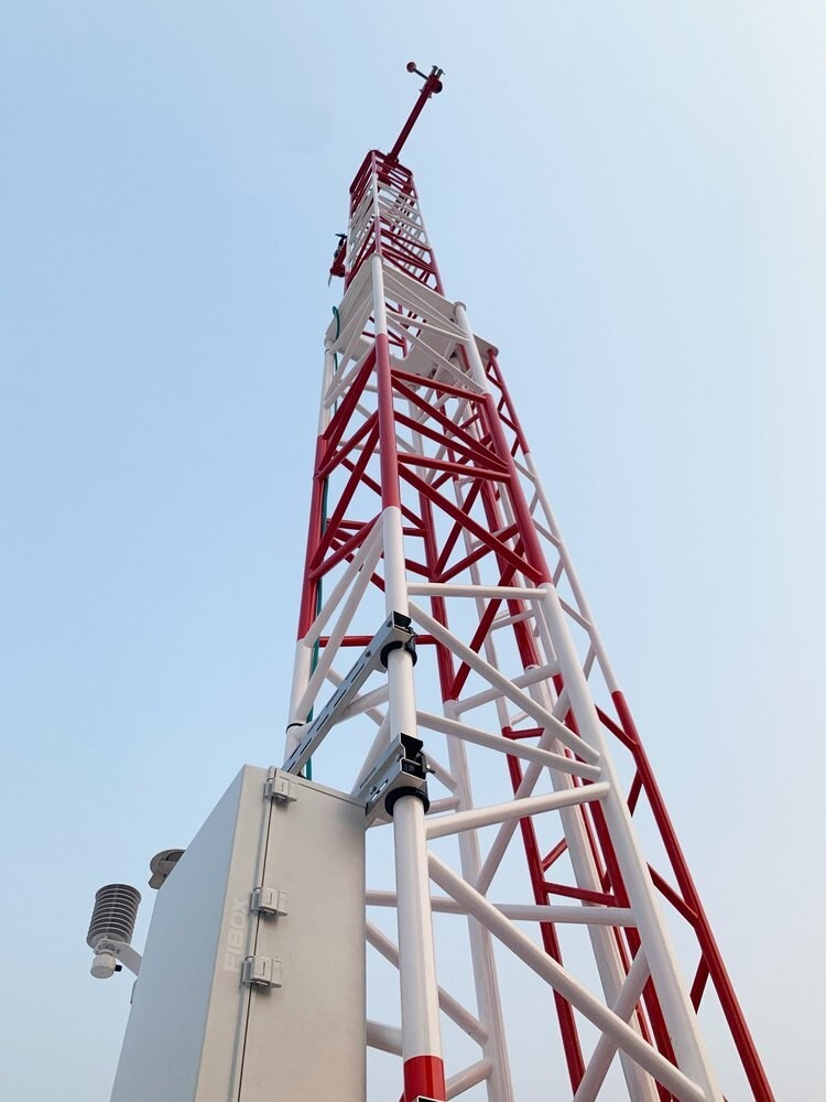 Tower Crane Wind Speed MET Measuring tower wind farms