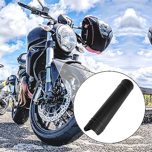 Pair Universal Front Fork Boots Shock Absorber Covers Protector ABS Dust Black