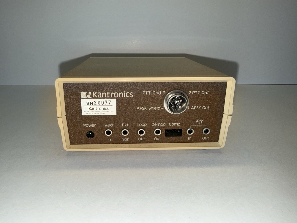 Kantronics "The Interface" RTTY TX RX & CW RX computer interface + Manual Cables
