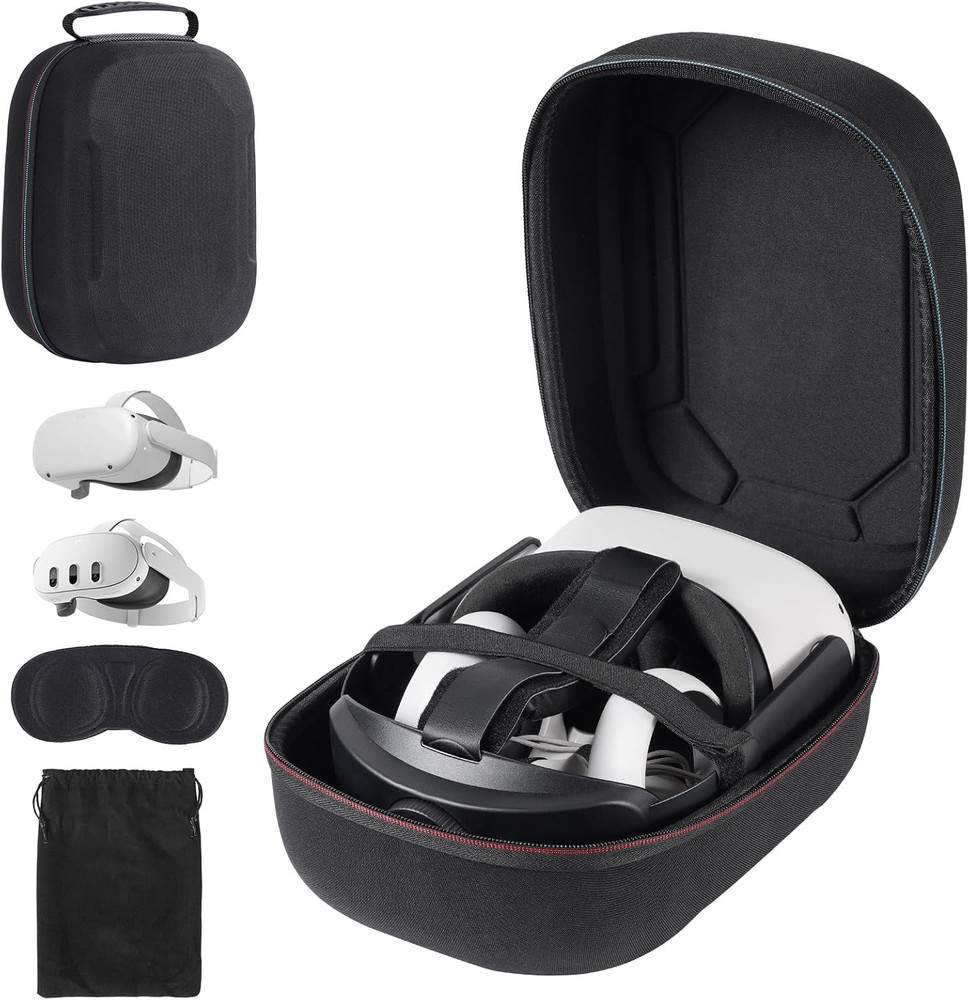 Hard Carrying Case Compatible with Meta Quest 3S/Quest 3/Oculus Quest