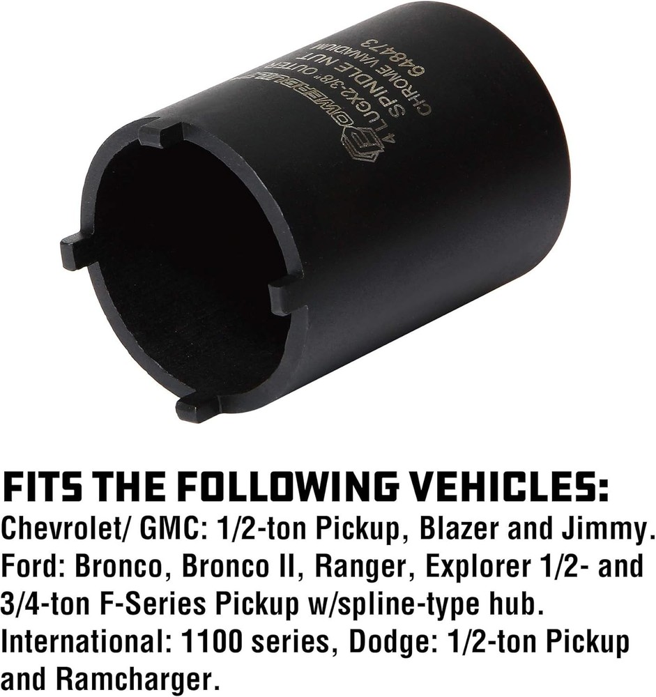 Spindle Nut Socket Tool for Trucks SUVs