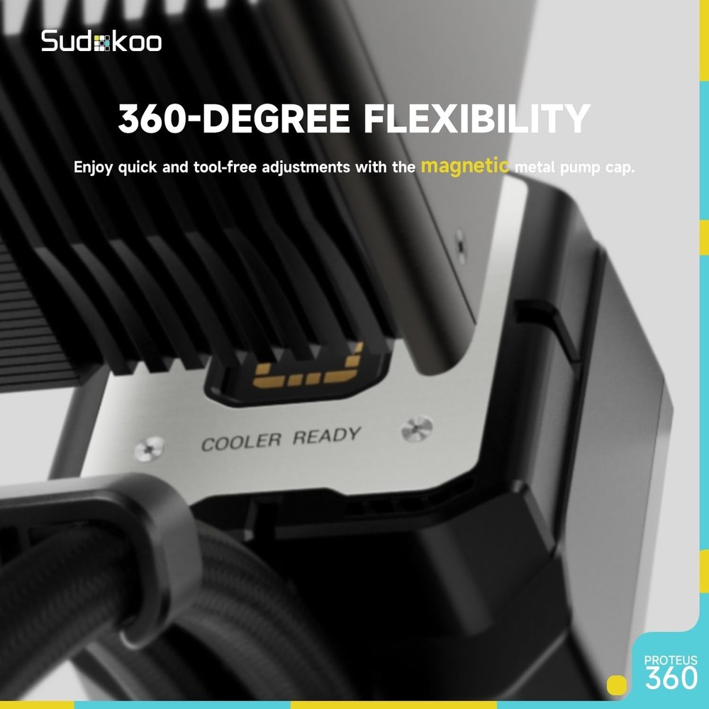 Sudokoo Proteus 360 AIO LCD Liquid CPU Cooler (OPEN BOX)