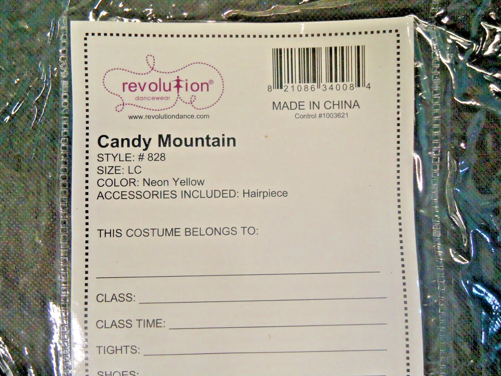 Revolution Dance Costume CANDY MOUTAIN CHILD MEDIUM