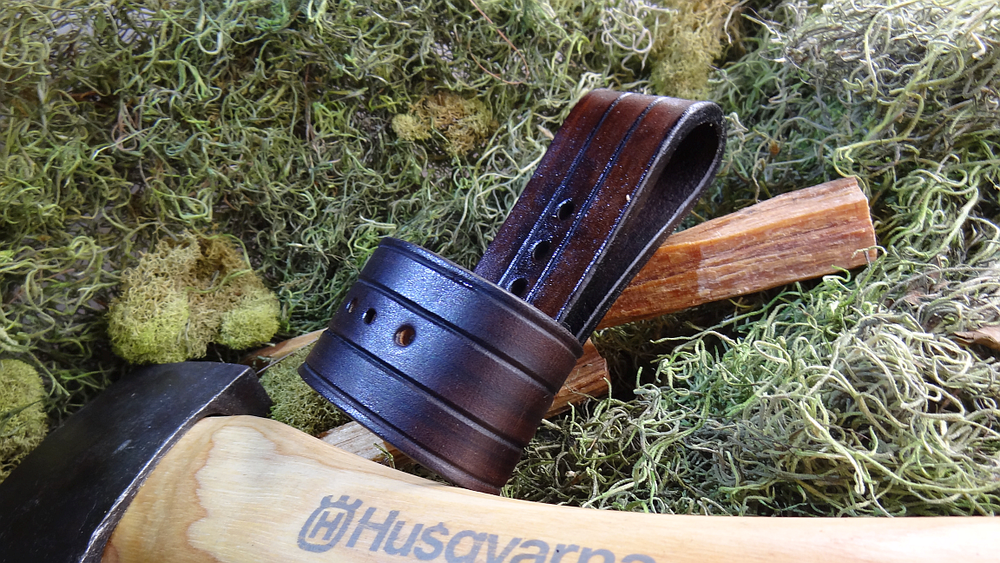 Leather Axe Belt Loop / Holster for Hatchet, Axe, Handmade