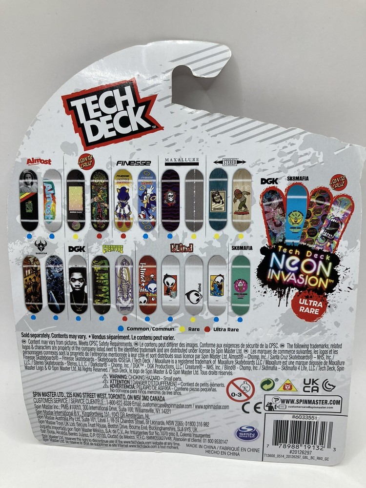 NEW Spinmaster Tech Deck Blind 4" Fingerboard Darkstar Brown Tan