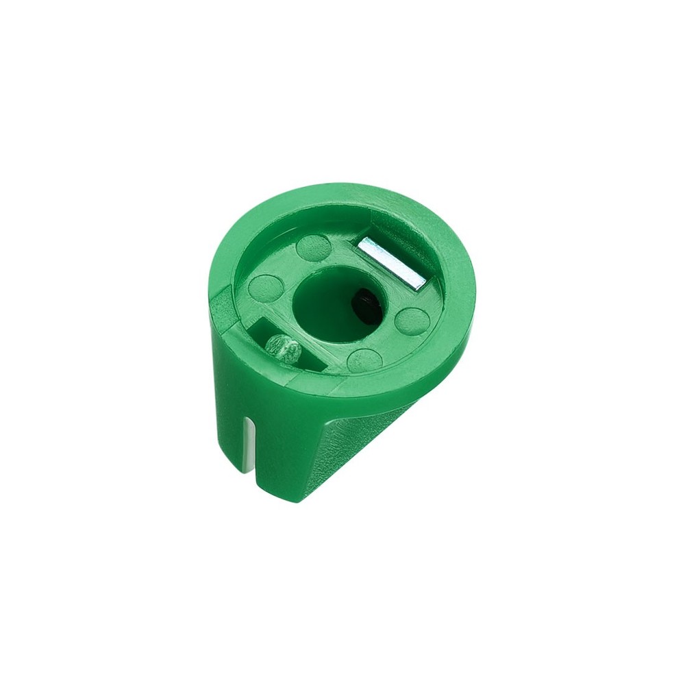 2Pcs 6.4mm Shaft Hole Pedal Knobs Pointer Control Knobs with Set Screw Green