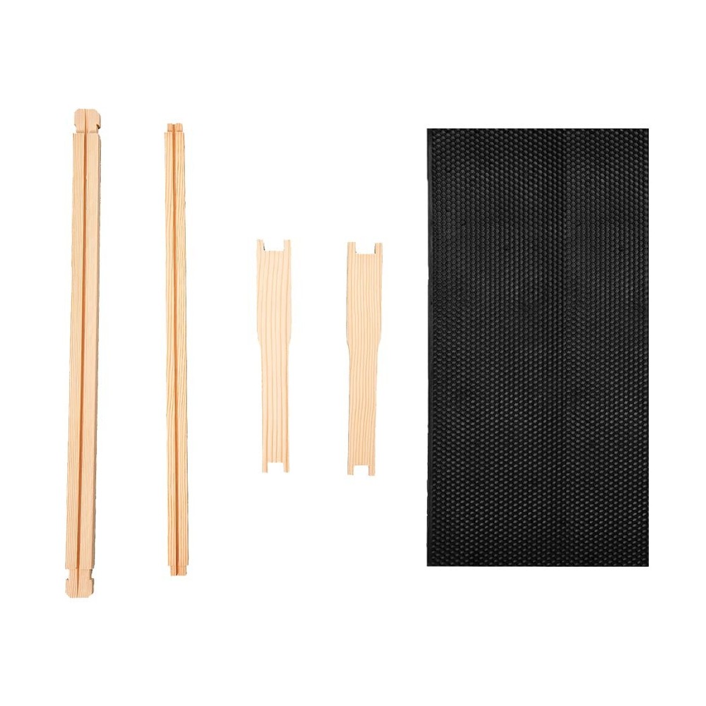 Deep Brood Beehive Frames with Wax Foundation, 10 Pack Honey Bee Frames with ...