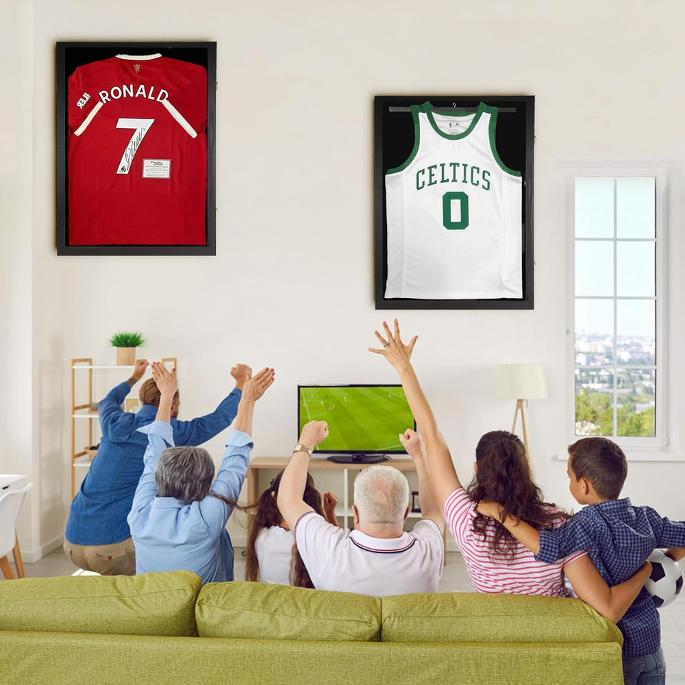Jersey Frame Display Case ,Jersey Shadow Box with 98% UV Protective Acrylic D...