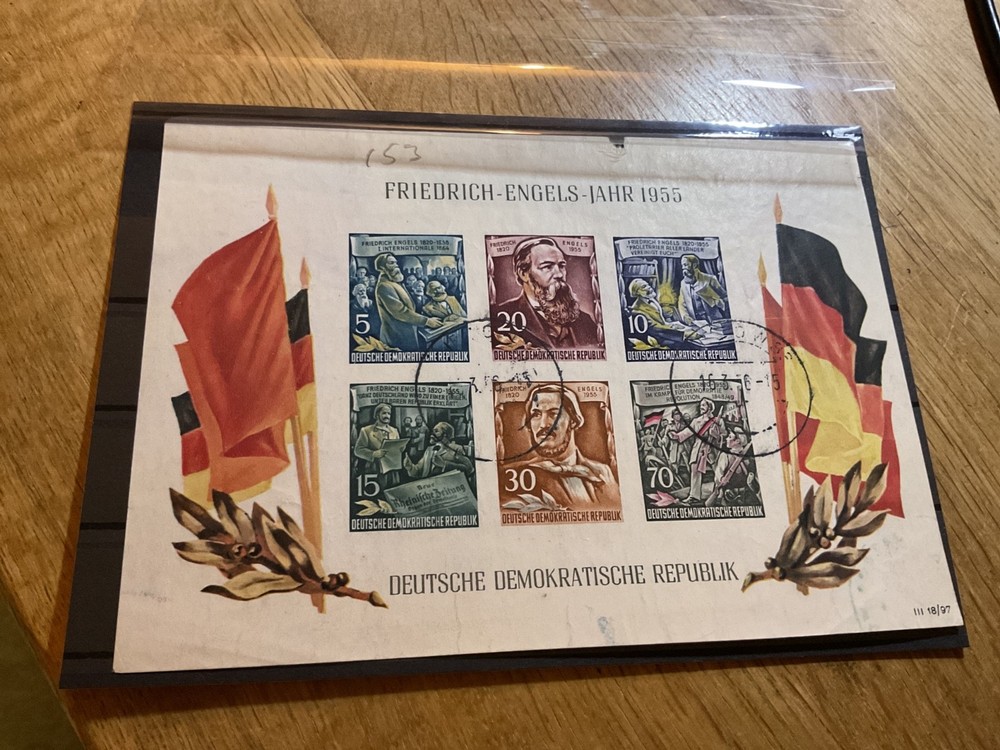 Friedrich Engels 1955 used stamps  B2773