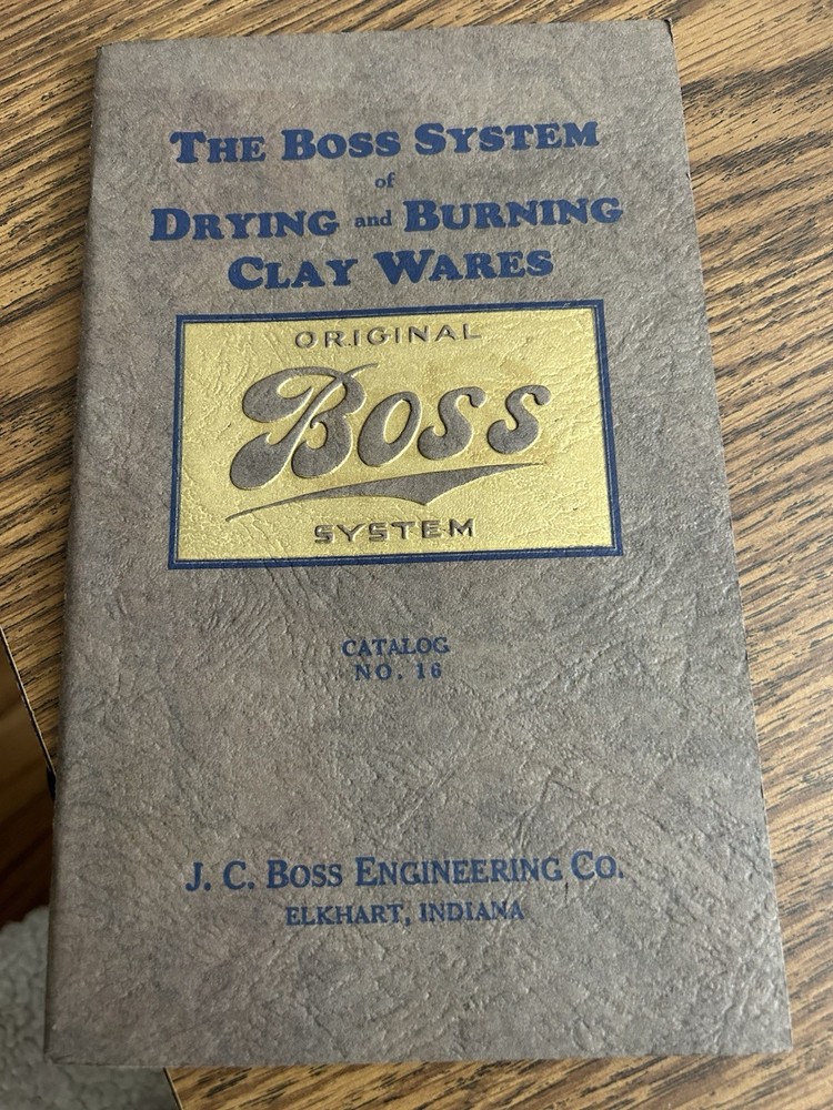 1920s J. C. Boss Engineering - Boss Systems Drying Burning Clay- Catalog Elkhart