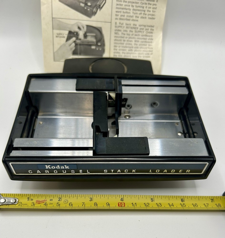 Kodak Carousel Stack Loader Slide Projector Accessory w Box Manual