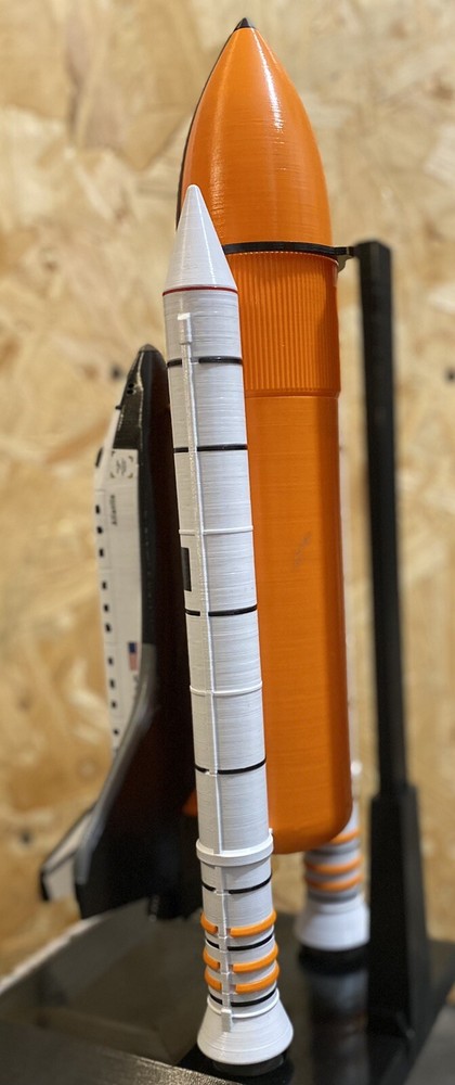 NASA Space Shuttle Full Launch Stack Model Assembled Display Rocket Model