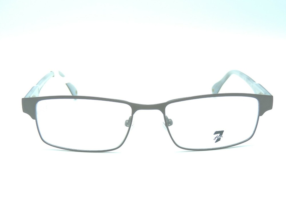 7 For All Mankind Pacifica Gunmetal Eyeglasses Frames