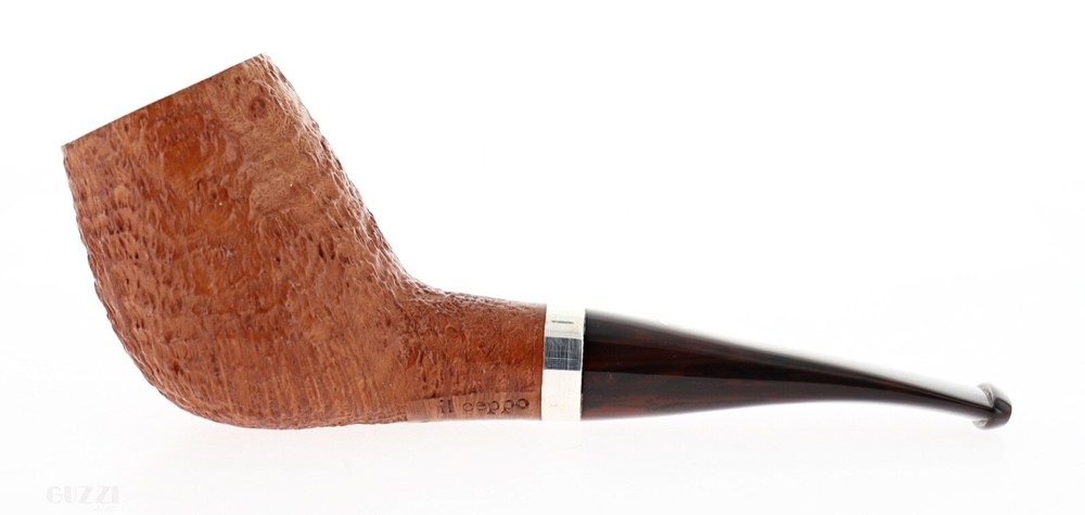 Pipe Il Ceppo GRUPPO 1 clear sandblasted shape stand up devil anse silver ring