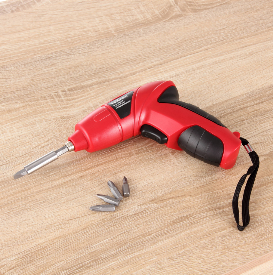 NEW Cordless Rechargeable Power Tool Screwdriver w/ 5pc Bit Set and Driver