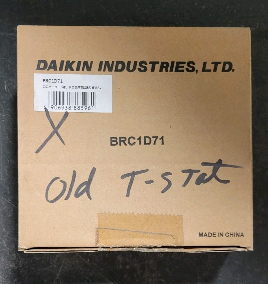 Daikin Wall-Mount Programmable P1/P2 Remote Controller *BRC1D71 *See description