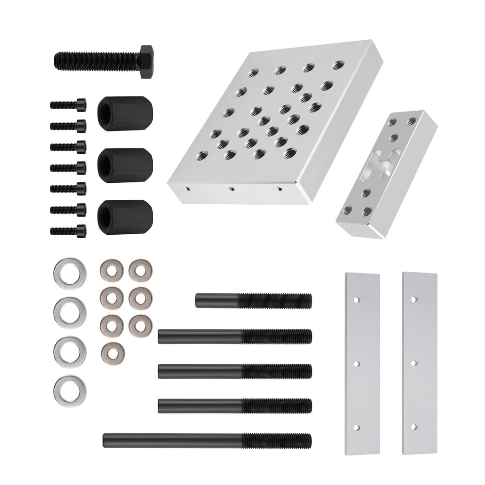 Universal Drill Press Support Block Plate Tool Set Kit, 30 Ton – Bearing and