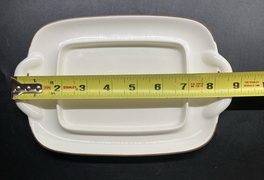 BOTANICA Villeroy & Boch 8 7/8" Rectangular Butter Dish Lathyrus Tuberosus