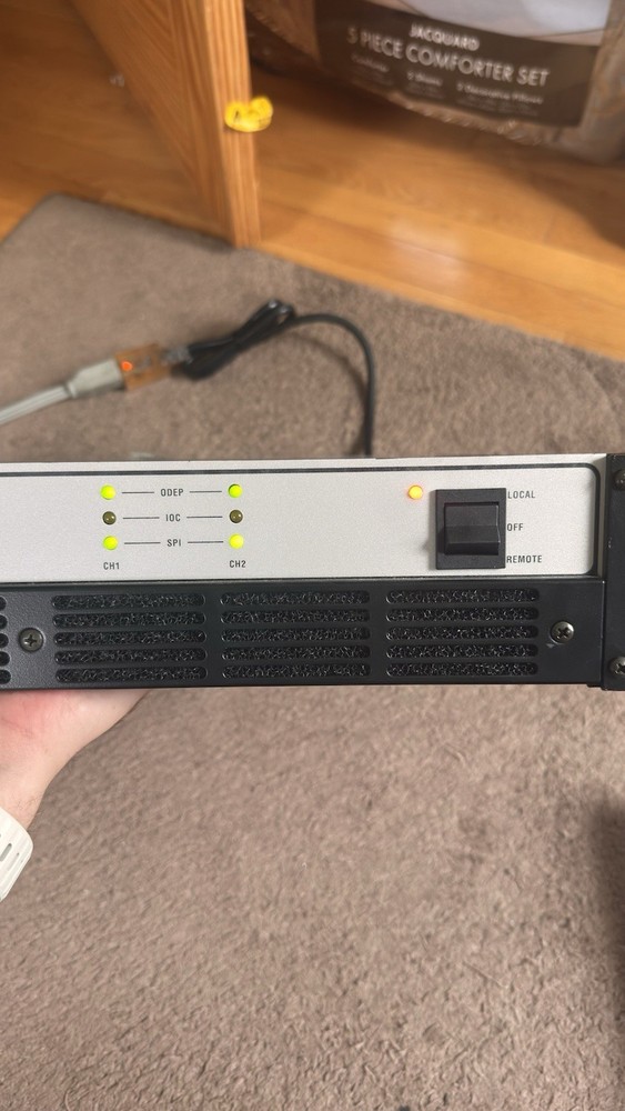 Crown Com-Tech 210 2-Channel Power Professional Amplifier Power Tested