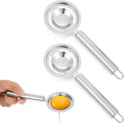 Egg Yolk Separator, Stainless Steel Egg Separator For Raw Eggs, Quick Egg White
