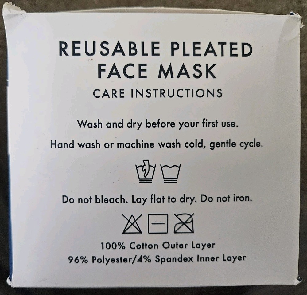 Reusable Pleated Face Mask (10-pack)