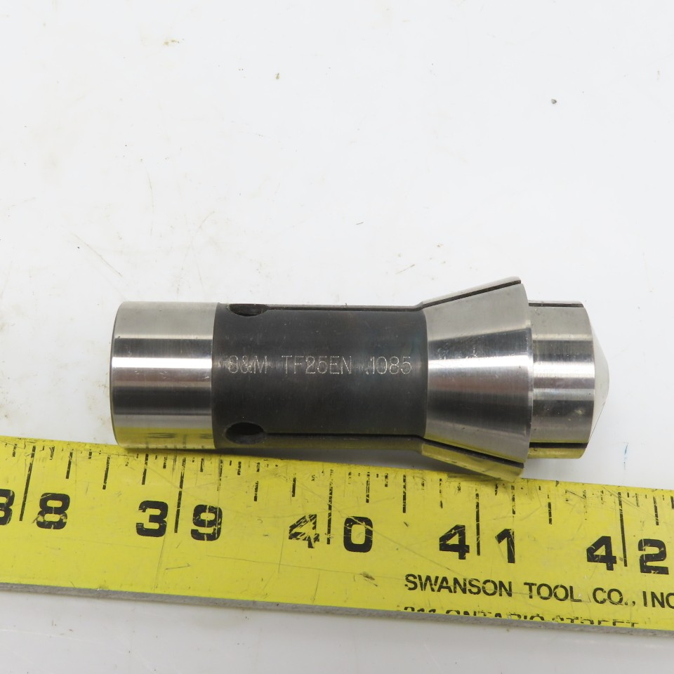 S & M TF25 EN Extended Nose Precision Smooth Collet .1085