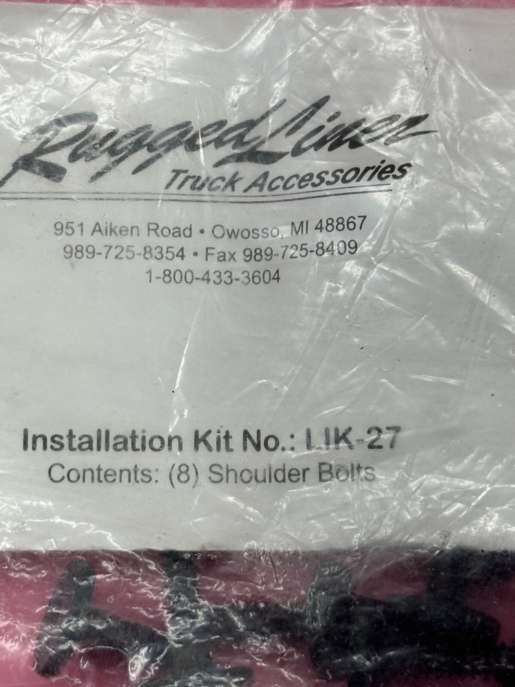 RUGGED LINER LIK -27 SHOULDER BOLTS INSTALLATION KIT